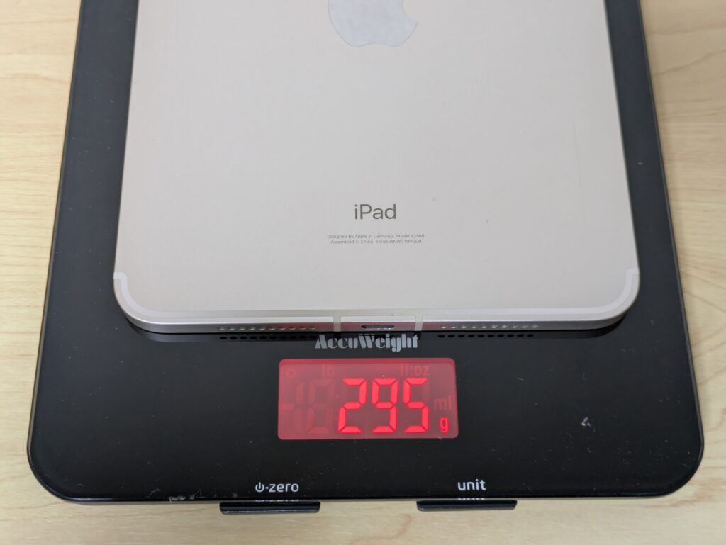 ipad mini 6 重さ